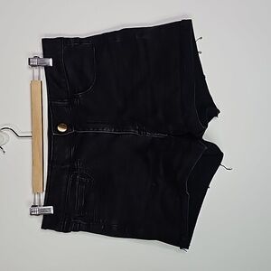 AMERICAN Eagle black super super stretch size 12 high rise jean shorts